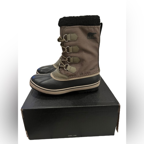 NWT Sorel Men’s 1964 PAC Nylon Waterproof Snow Boots in Sage/Dark Moss size 8.5 - Picture 6 of 11